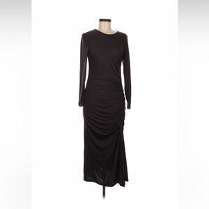 Reiss Brown Long Sleeve Dress